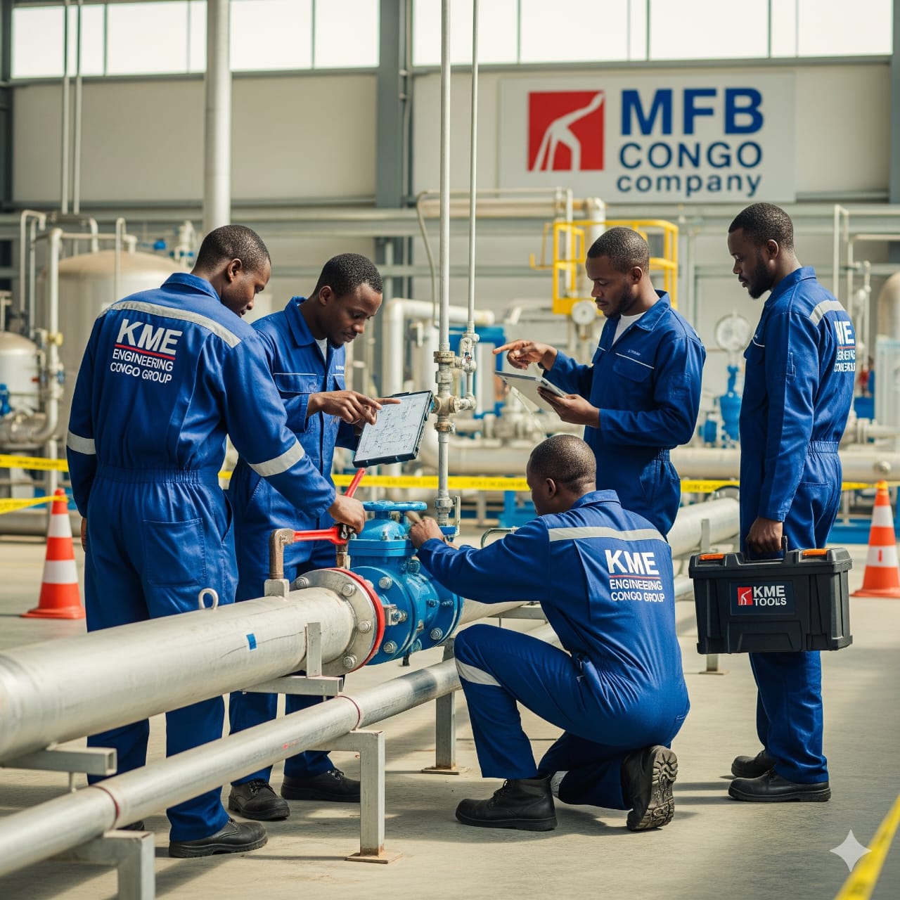 KME Engineering Congo Group assure la sécurité et l’hygiène des sites de MFB Congo grâce à une intervention 4D